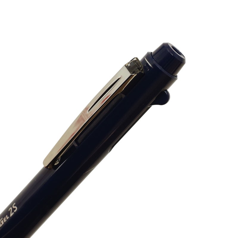 بنتل Pentel Multi-Pen Energel، حبر قلم حبر جاف بإبرة + قلم رصاص ميكانيكي 0.5 مم، أسود/أحمر (XBLW355W) - Image 4